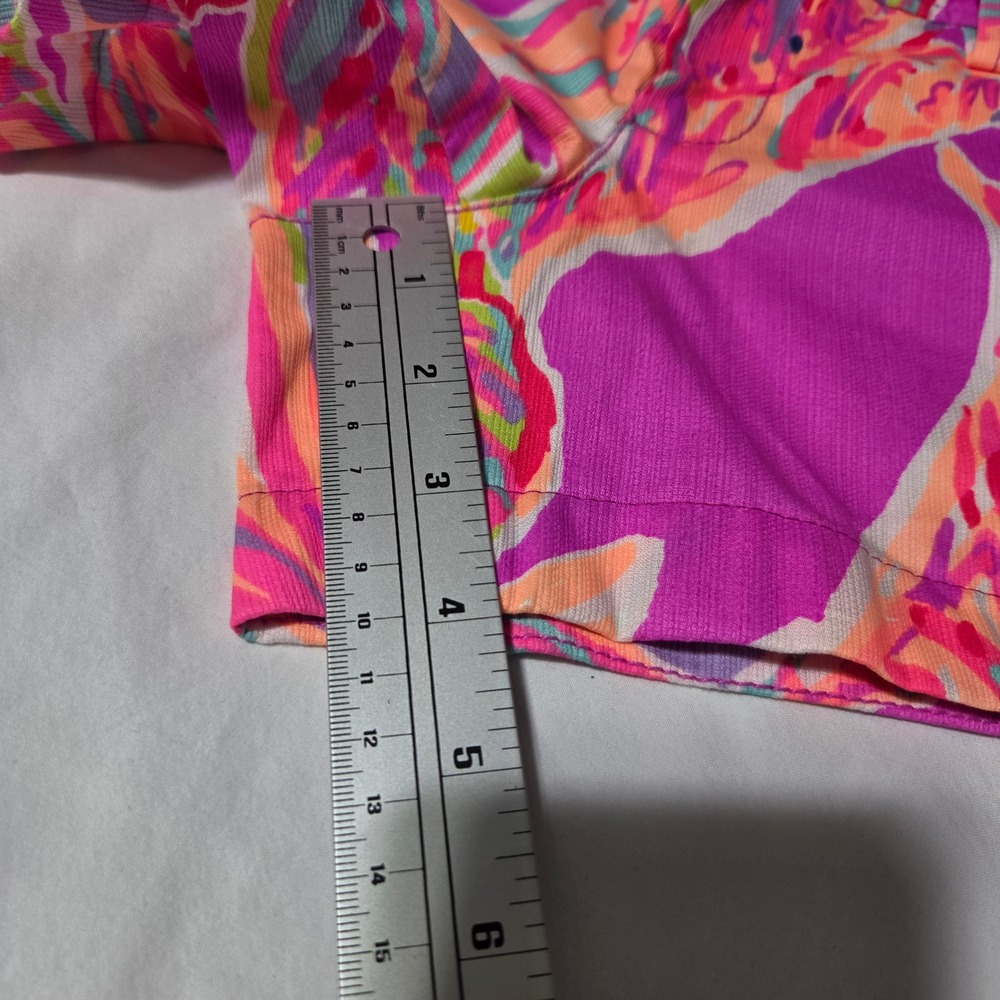 Lilly Pulitzer Callahan Shorts Pink Tropical Floral Cotton Dobby Womens Size 0 - Picture 12 of 14